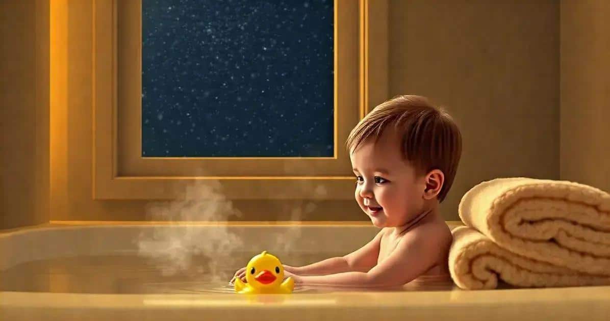 Dica 1: Comece a rotina noturna com um banho