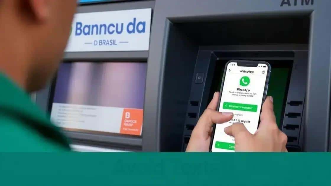 Banco do Brasil agora envia comprovantes de depósito pelo WhatsApp