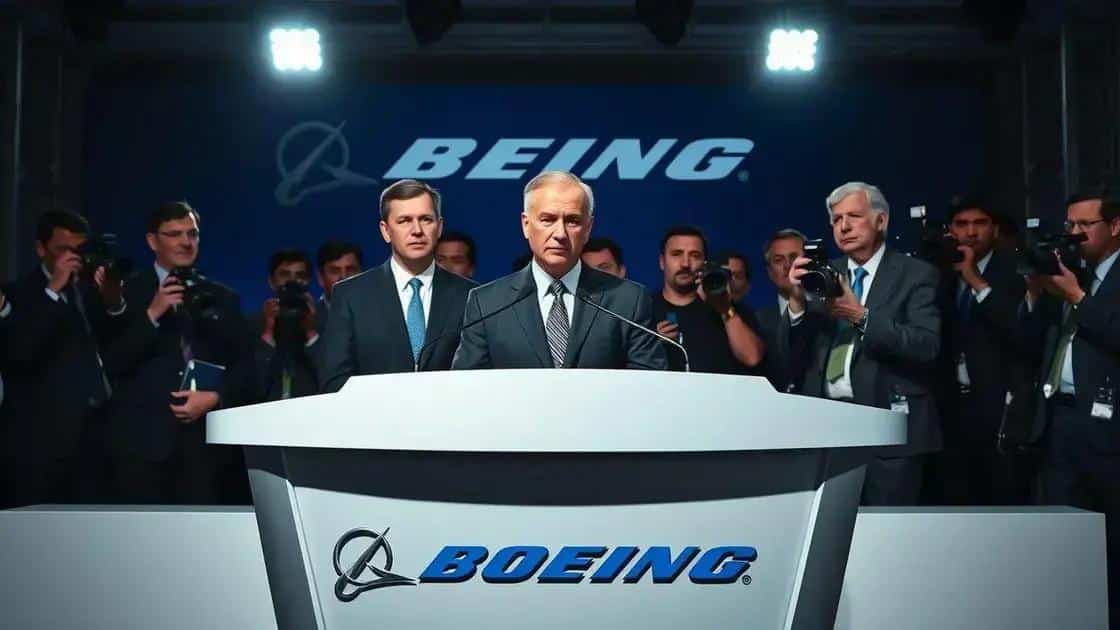 Boeing emite nota sobre o acidente