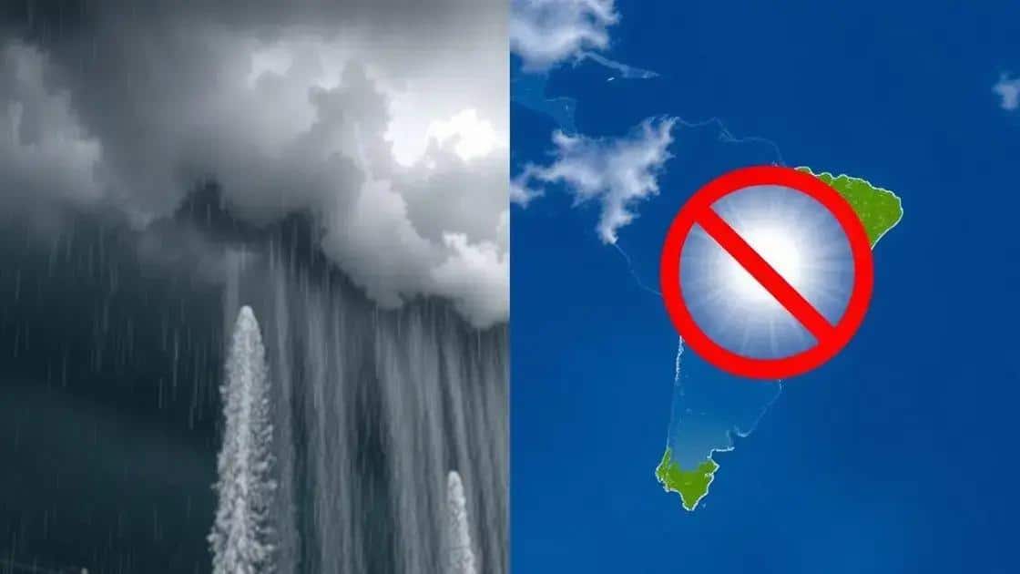 Chuvas intensas e calor: confira como fica o tempo no Brasil neste domingo