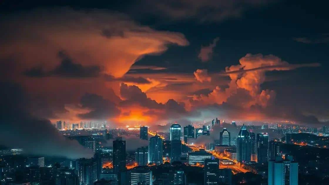 Como a luz refletida nas nuvens transforma a iluminação urbana