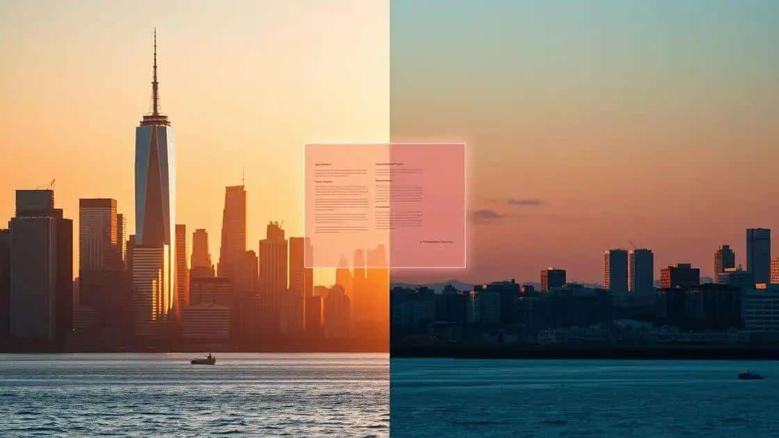 Comparação com a legislação da Califórnia Comparação com a legislação da Califórnia