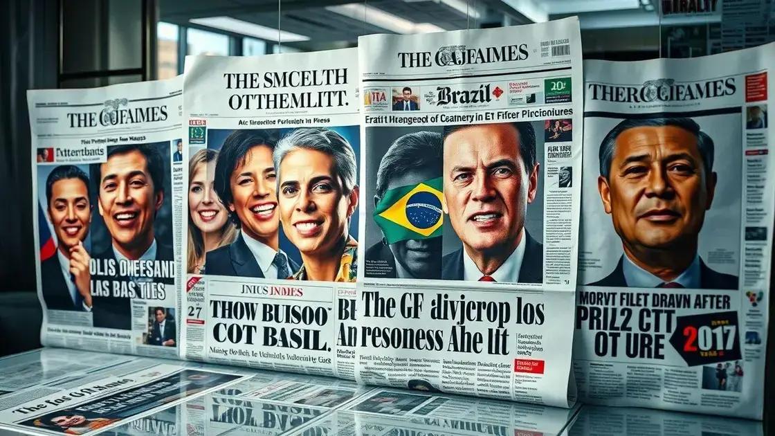 Críticas e elogios à postura brasileira Críticas e elogios à postura brasileira