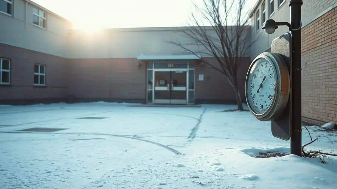 Escolas podem fechar devido ao frio