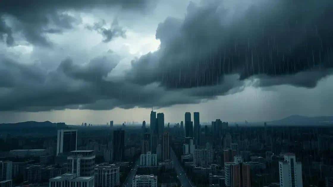 Frente fria chega a São Paulo com chuvas e risco de granizo