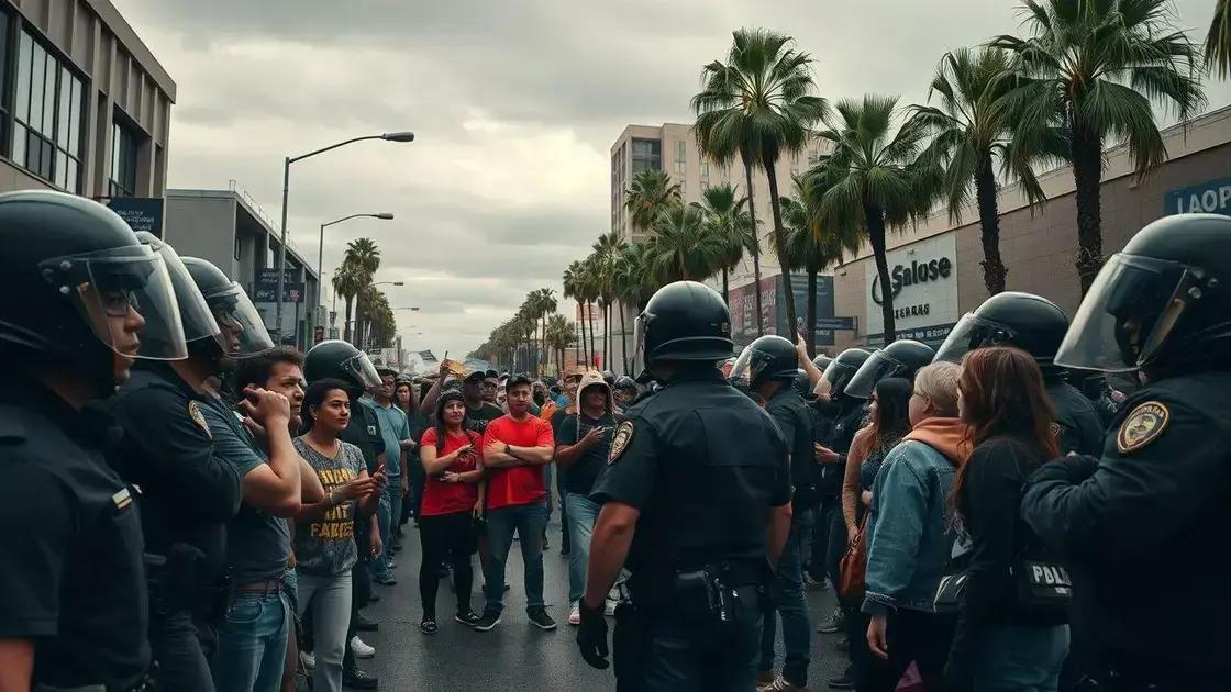 Guerra Civil nos EUA: Protestos e tensões políticas em Los Angeles