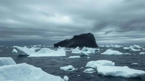 Iceberg negro: a misteriosa origem do fenômeno raro no Mar do Labrador