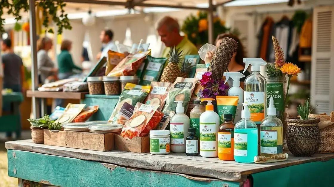 Produtos naturais e sustentáveis em destaque Produtos naturais e sustentáveis em destaque