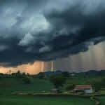 Tempestades e ventania de 100 km/h atingem Sul e Centro-Oeste do Brasil