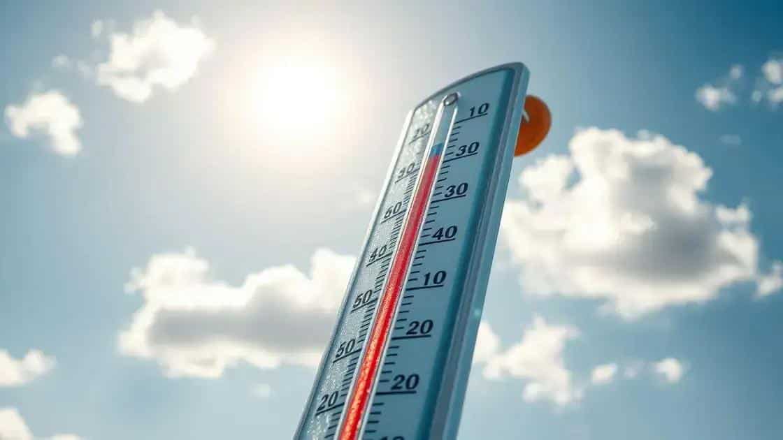 Tendência de aumento das temperaturas na semana Tendência de aumento das temperaturas na semana