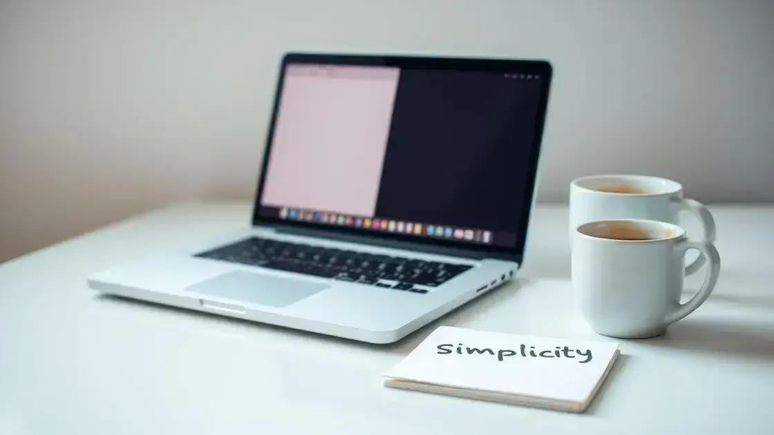 A simplicidade como chave para o sucesso