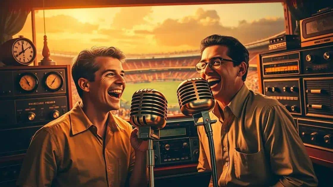 As transmissões de rádio na época