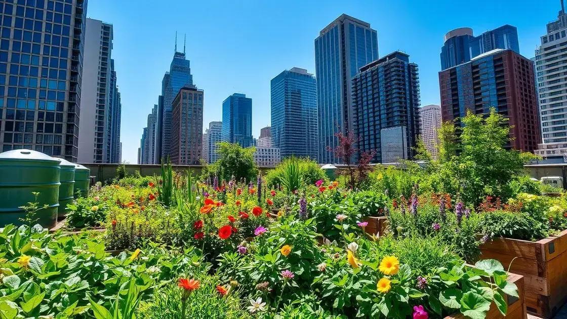 Benefícios ambientais e climáticos dos jardins comunitários