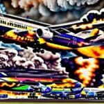 Boeing da American Airlines pega fogo durante decolagem em Denver