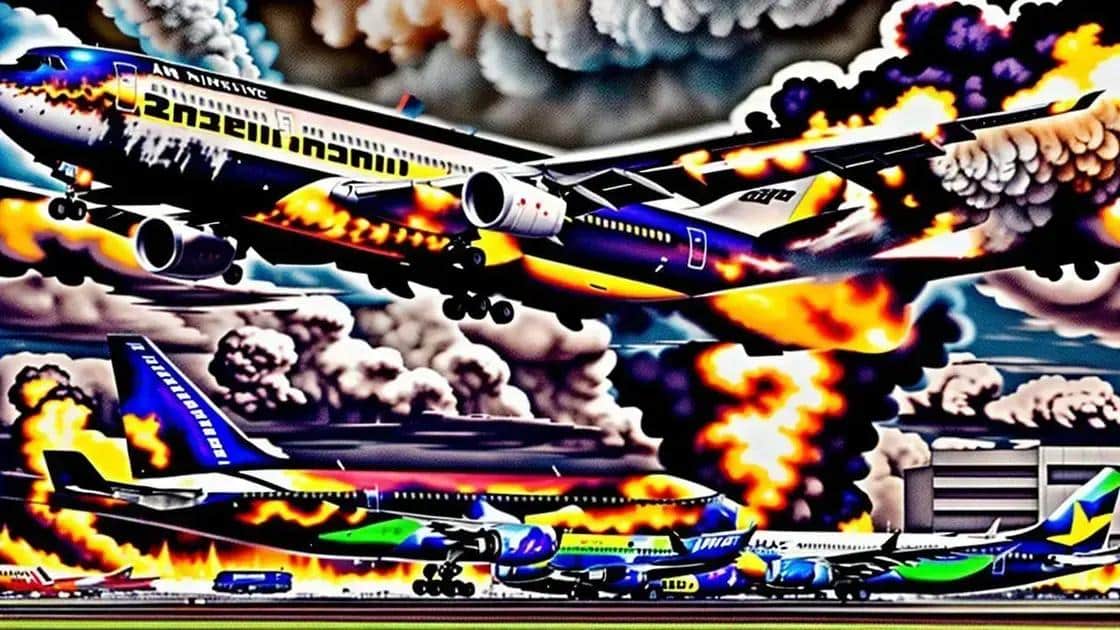 Boeing da American Airlines pega fogo durante decolagem em Denver