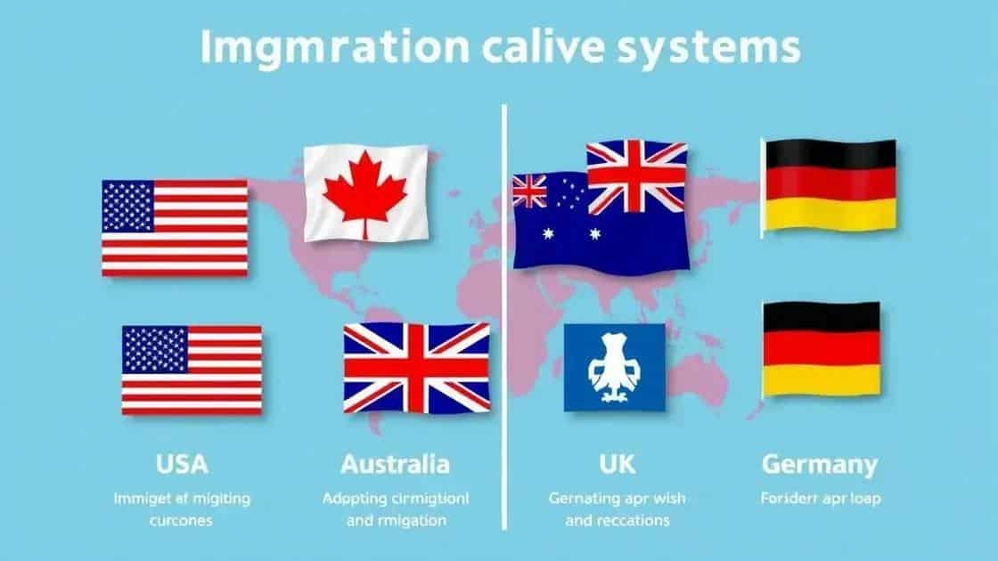 Comparação com sistemas de imigração de outros países Comparação com sistemas de imigração de outros países