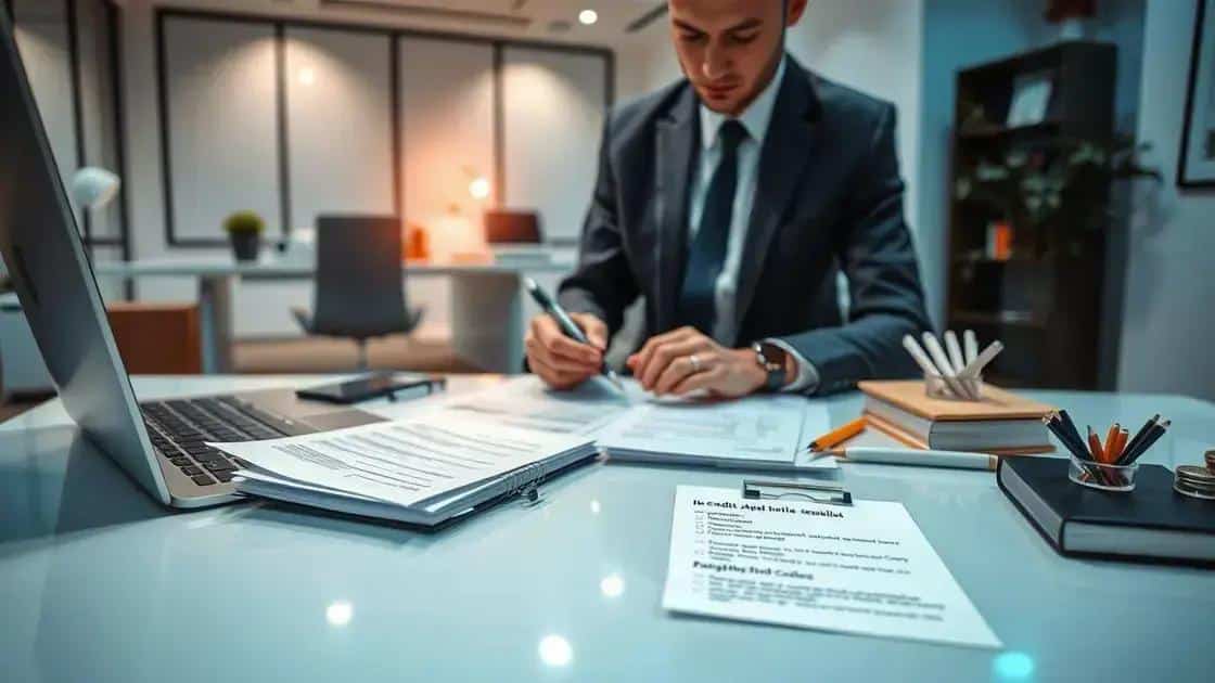 Critérios para solicitação de crédito Critérios para solicitação de crédito