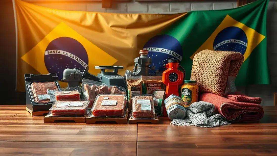 Esperidião Amin destaca produtos catarinenses