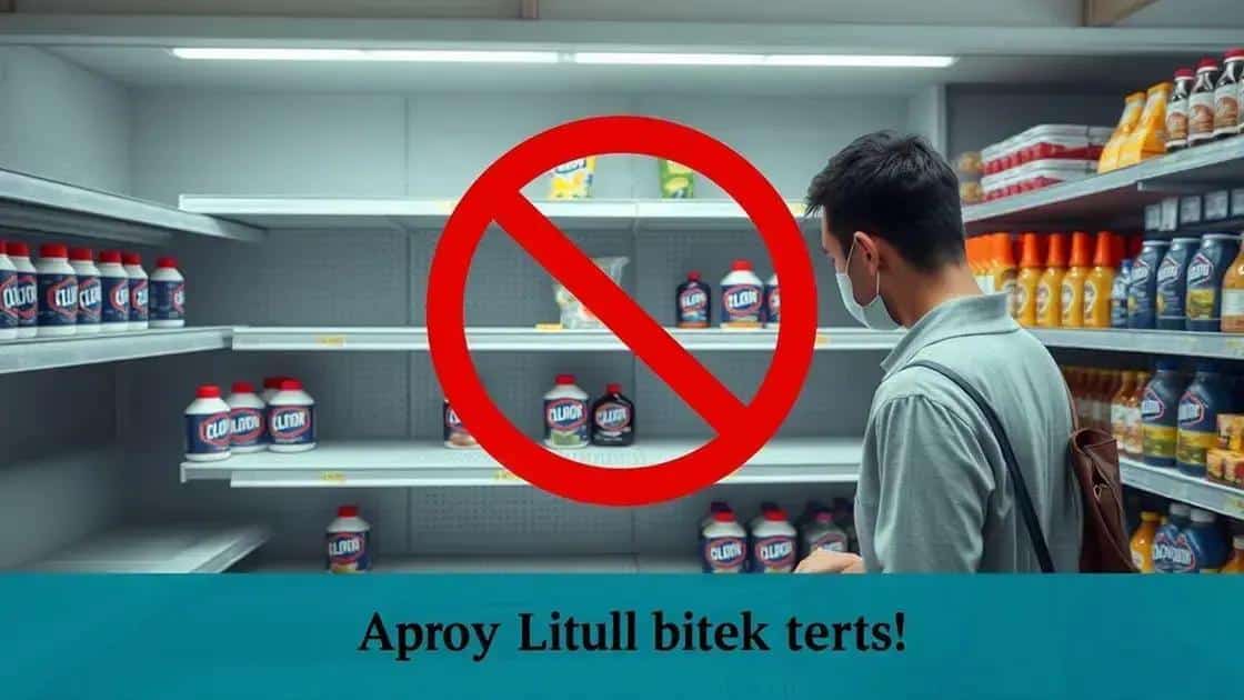 Impacto nas operações da Clorox Impacto nas operações da Clorox