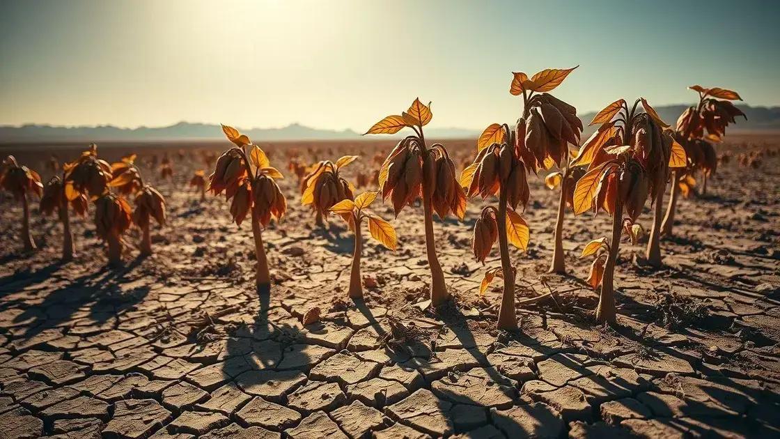 Impactos das mudanças climáticas na produção de mamona