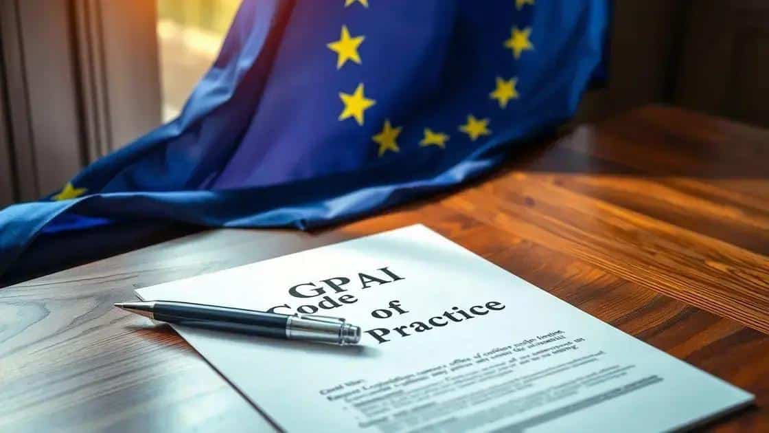 O que é o Código de Prática GPAI?