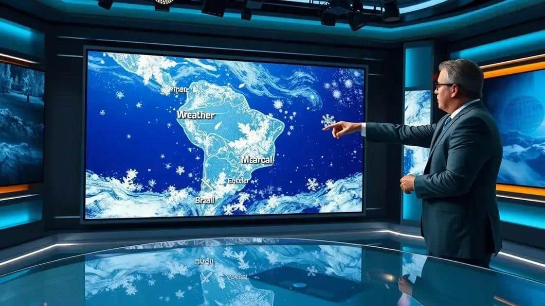 Previsão do tempo durante o fenômeno climático