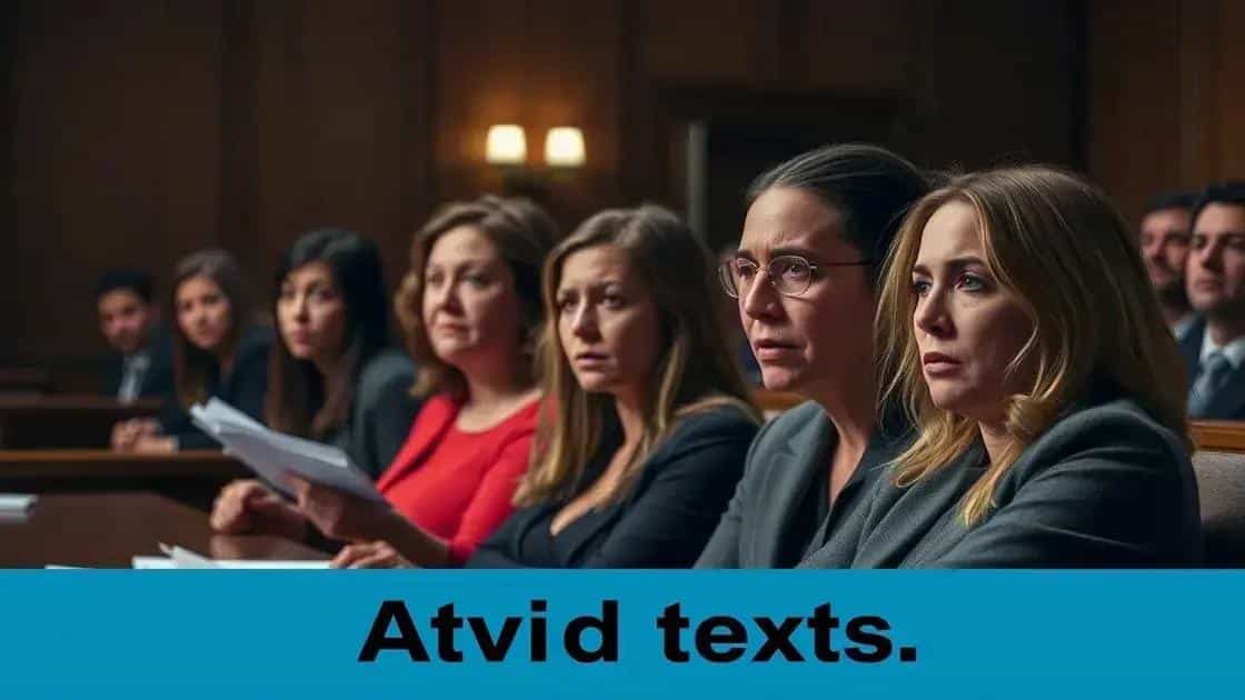 Relato de testemunhas no julgamento