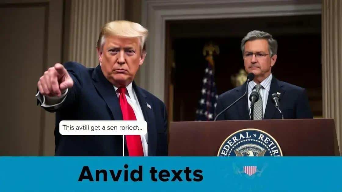 Tensão entre Trump e o Federal Reserve