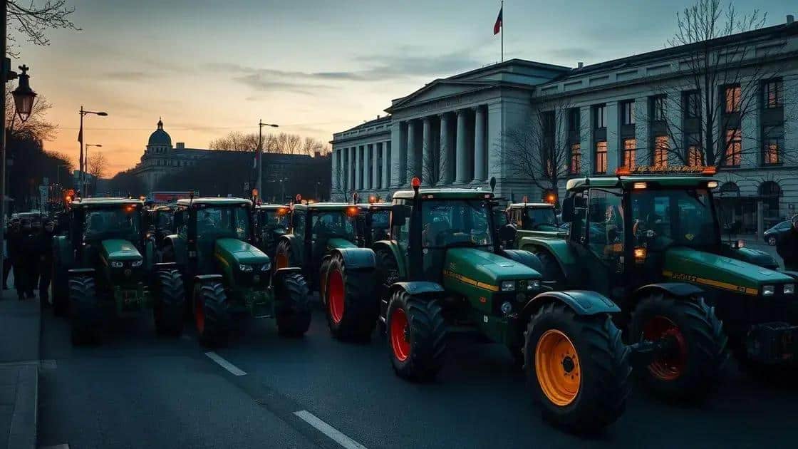 Tensões com agricultores e desafios nas negociações Tensões com agricultores e desafios nas negociações