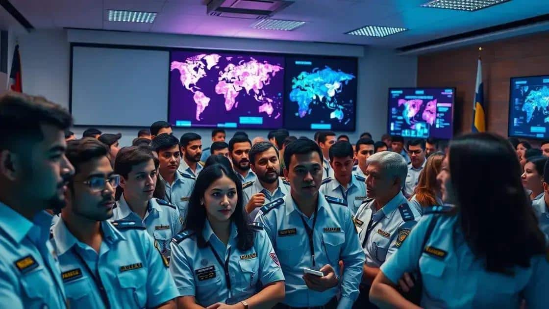 Treinamento global: capacitando agentes para crimes digitais