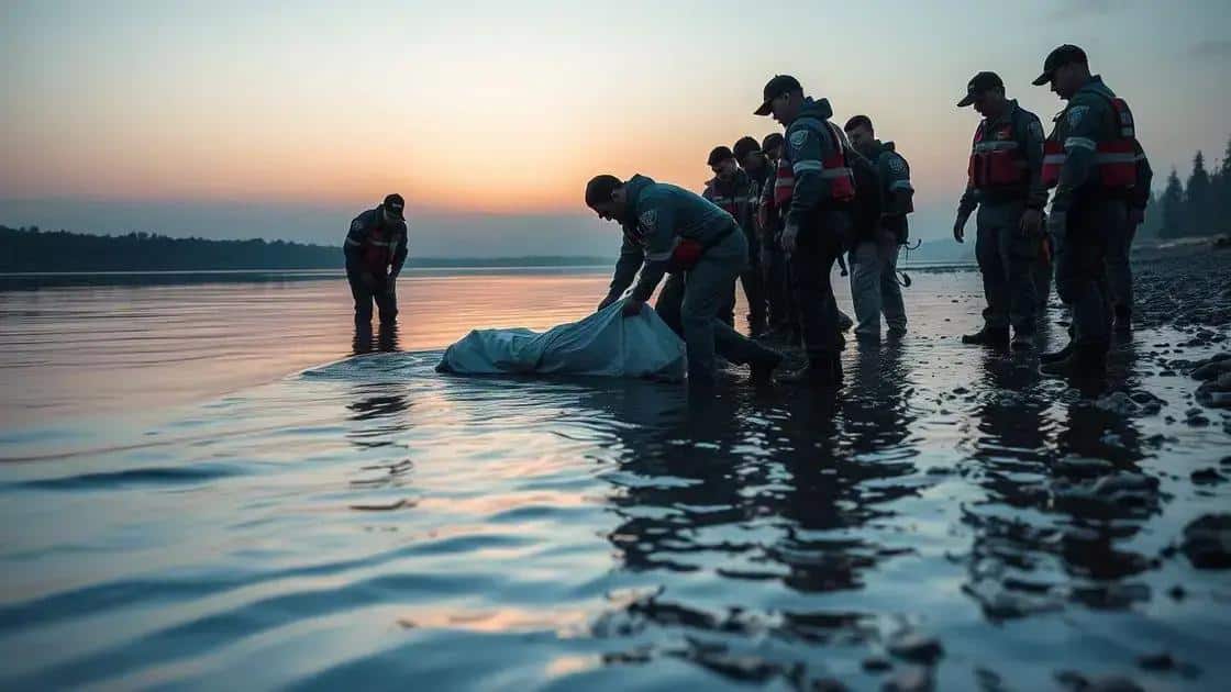 A descoberta do corpo e a confirmação da identidade