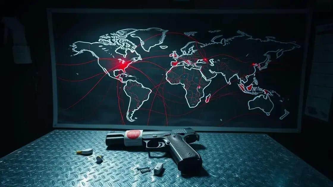 A origem da arma usada e o contexto internacional