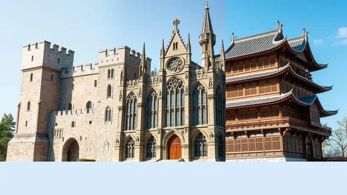 Arquitetura e estilos arquitetônicos dos castelos antigos