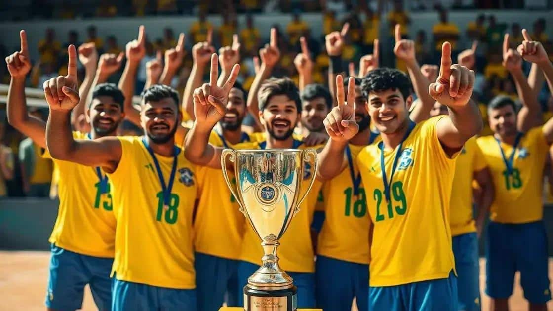 Brasil com títulos em 2010 e 2019 Brasil com títulos em 2010 e 2019