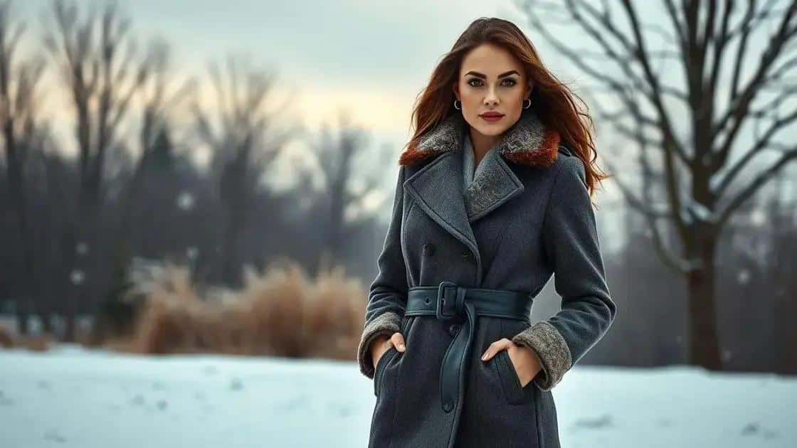 Casaco de lã com cinto: tendência que valoriza a silhueta no inverno 2025