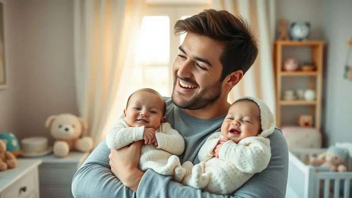 Celebrando pais de gêmeos com amor em dobro Celebrando pais de gêmeos com amor em dobro