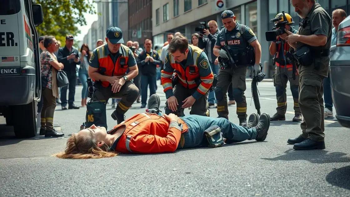 Descrição da vítima e ações de socorro Descrição da vítima e ações de socorro