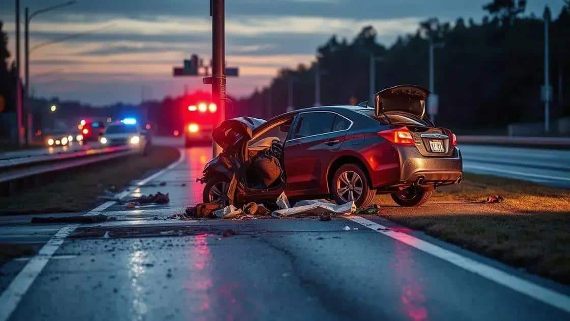 Descrição detalhada do acidente na SC-445 Descrição detalhada do acidente na SC-445