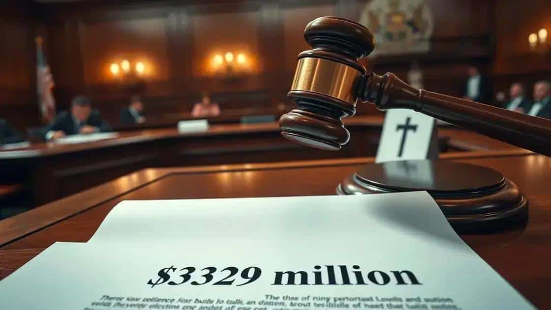 Detalhes da indenização de $329 milhões