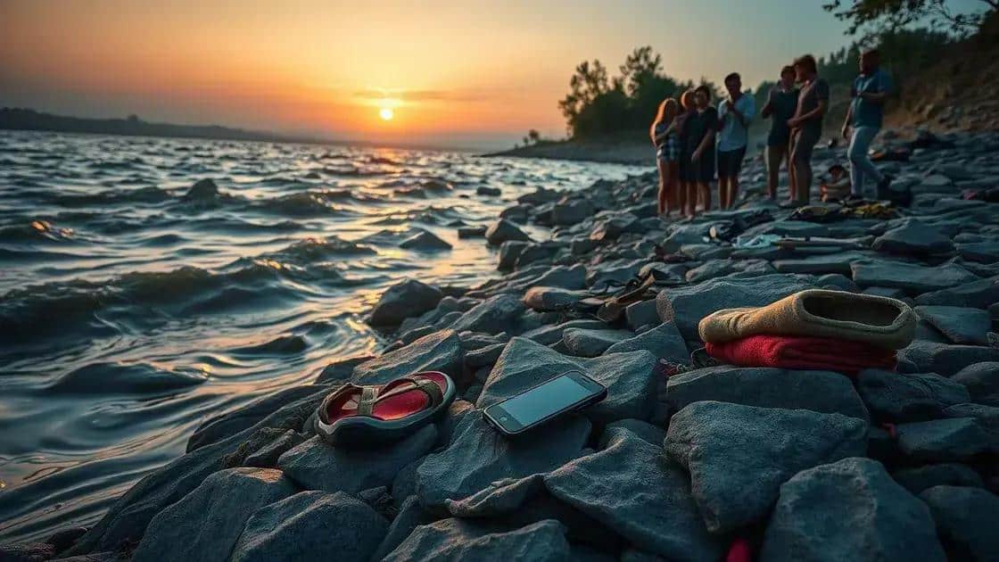 Detalhes da última vista do jovem antes do desaparecimento