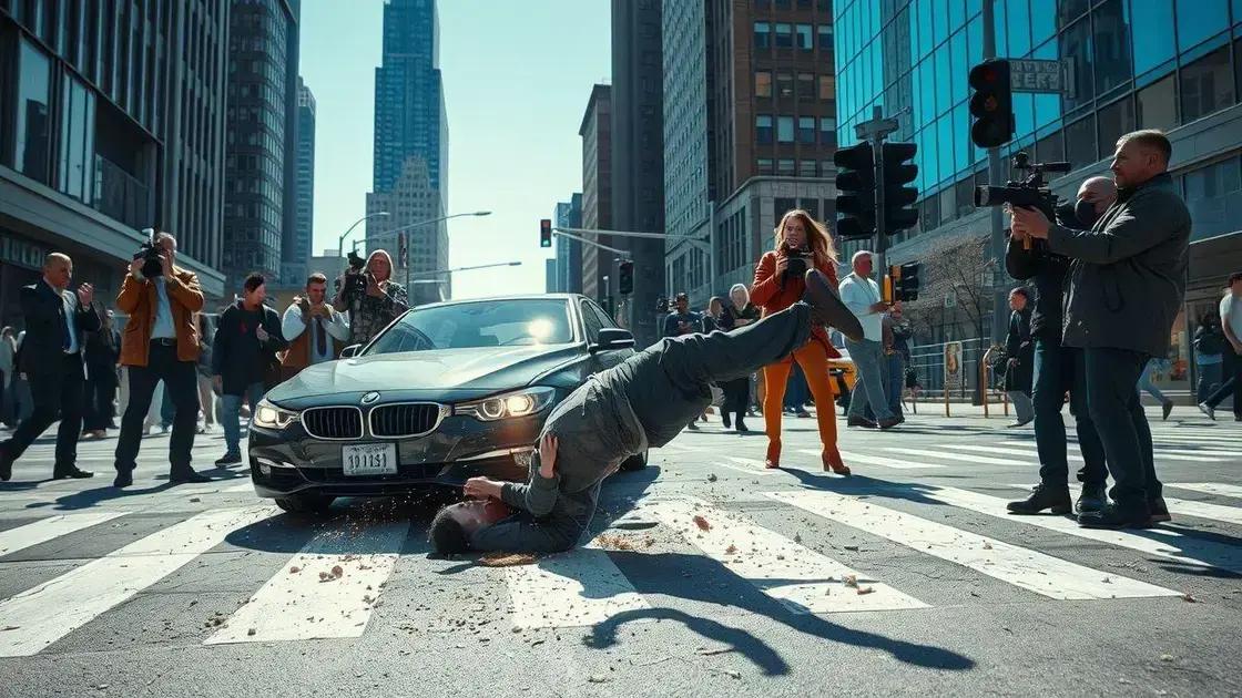 Detalhes do momento do atropelamento Detalhes do momento do atropelamento