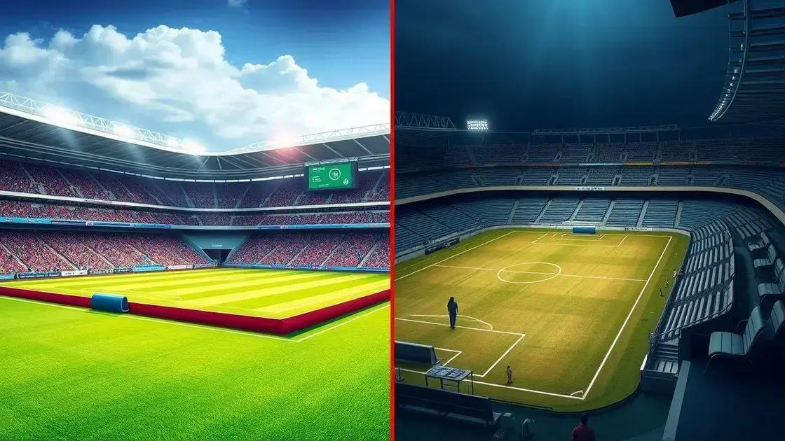 Diferenças na infraestrutura e organização dos torneios