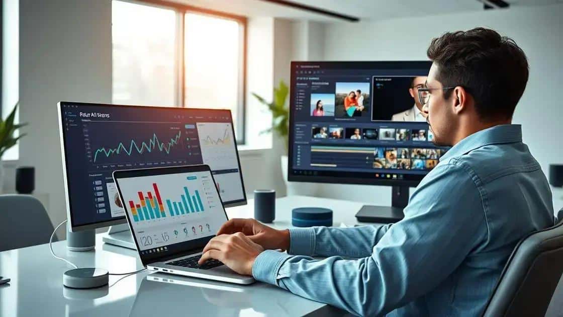 Ferramentas de IA: bidding com foco em ROAS, geração de vídeos autoajustável. Ferramentas de IA: bidding com foco em ROAS, geração de vídeos autoajustável.