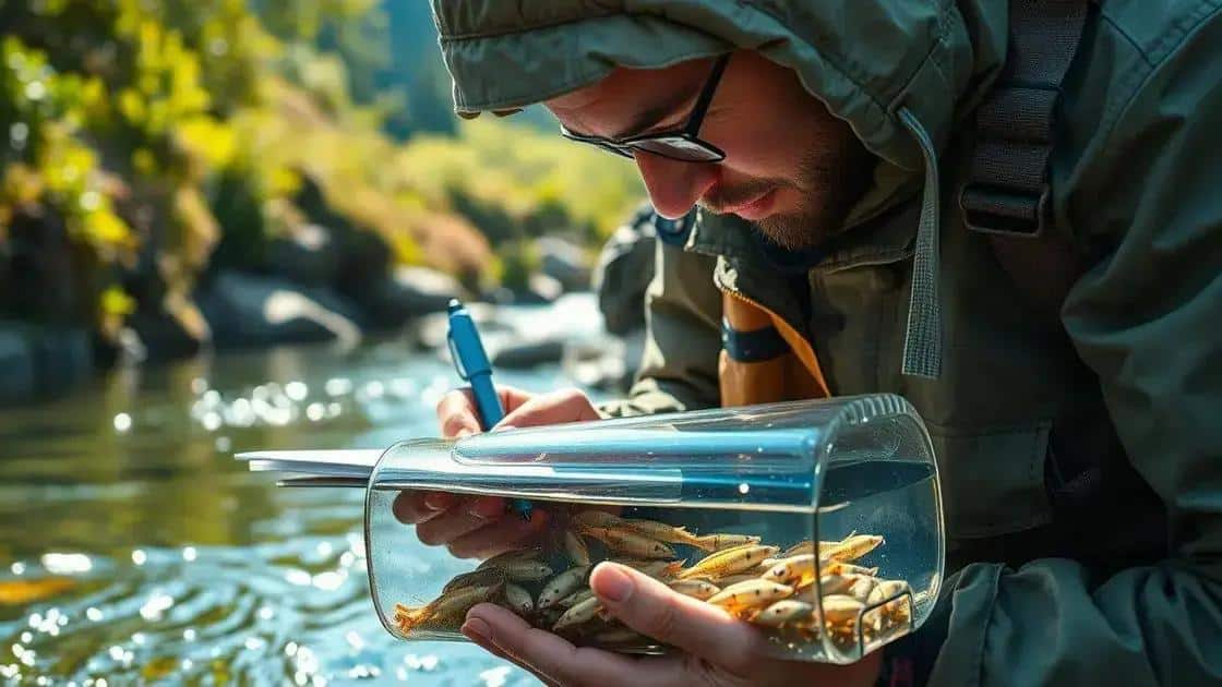 Importância do acompanhamento de larvas e atividades aquáticas