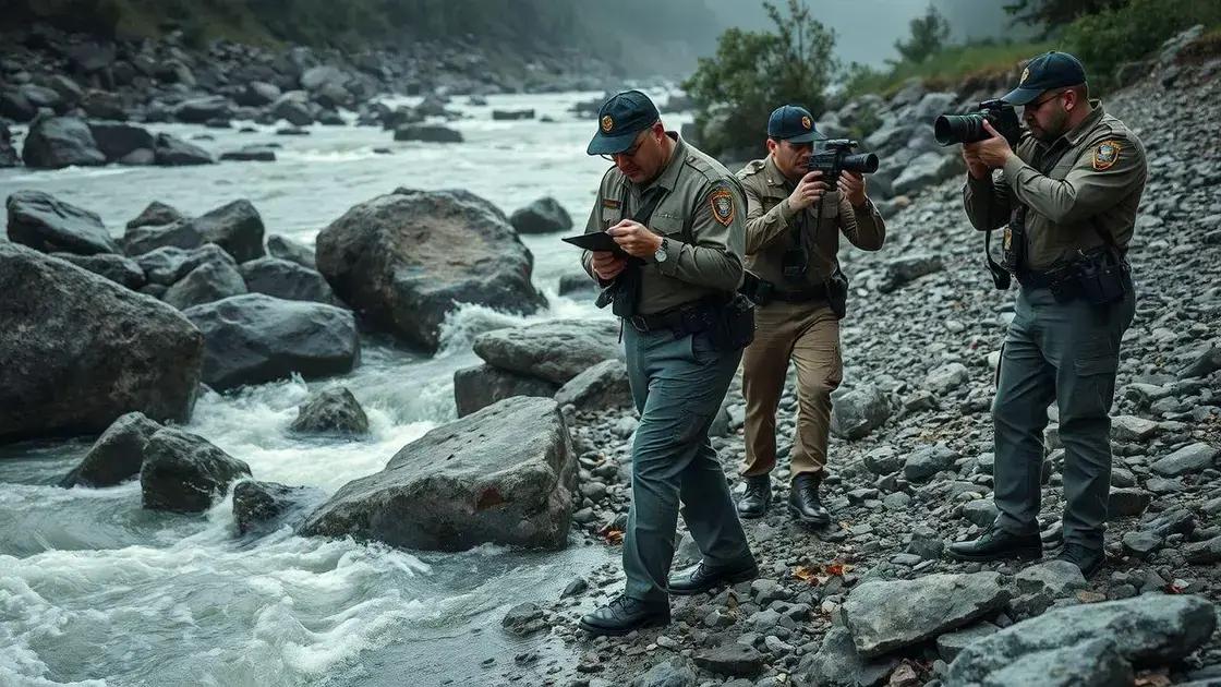 Investigações sobre as circunstâncias do caso