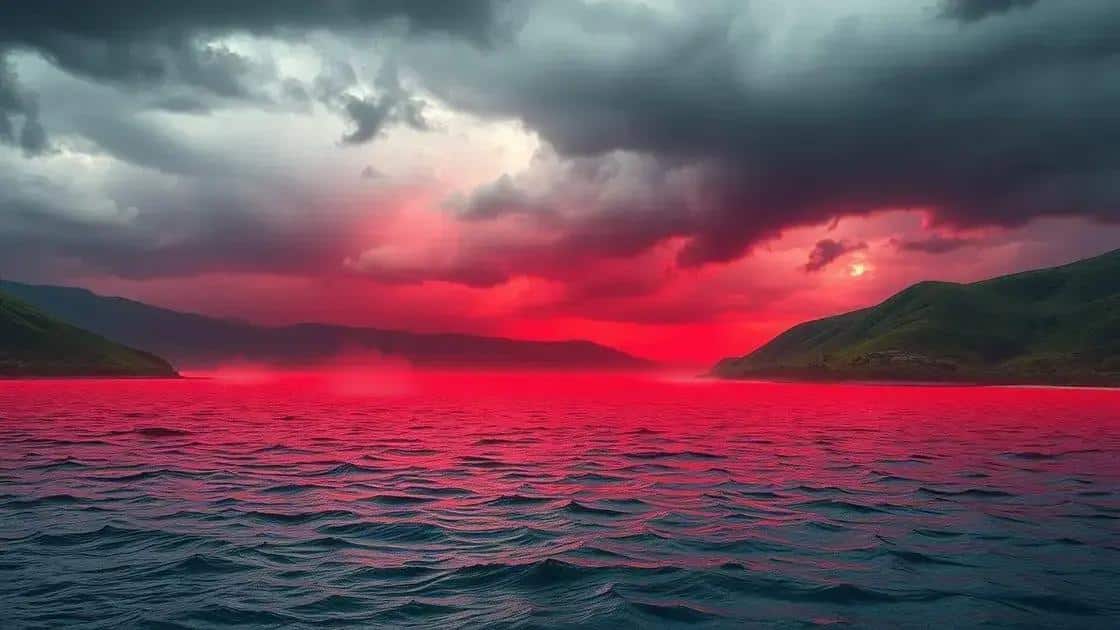 Mar da Galileia fica vermelho-sangue e desperta interpretações religiosas e científicas