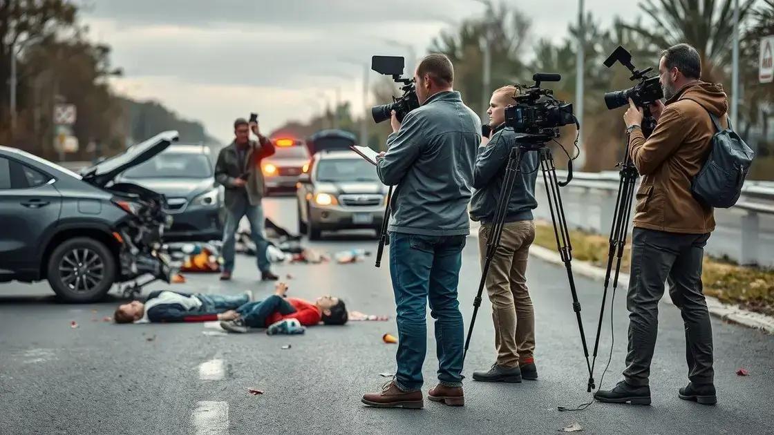 O papel da imprensa na cobertura de acidentes O papel da imprensa na cobertura de acidentes