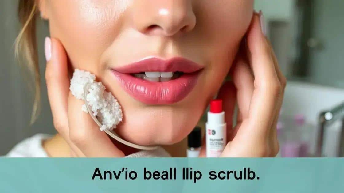 Preparação dos lábios antes do batom