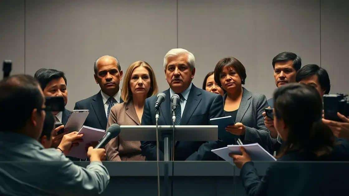 Reações das autoridades e familiares do condutor