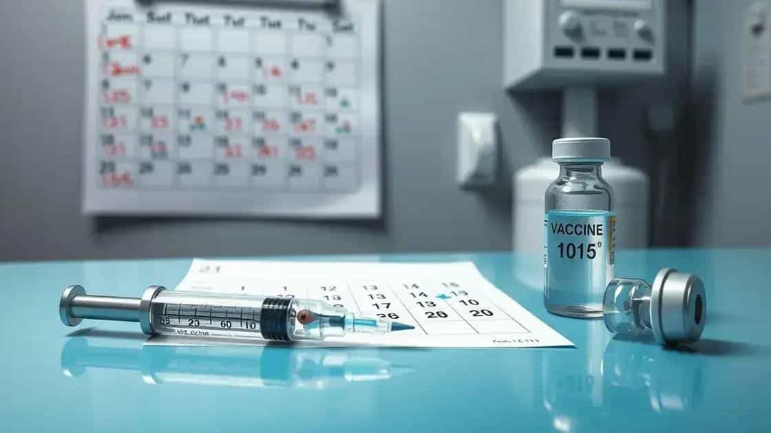 Rotina de vacinação e doses recomendadas para diferentes idades